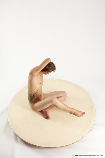 Nude Man White Standing poses - ALL Slim Short Brown Standing poses - simple Multi angles poses Realistic