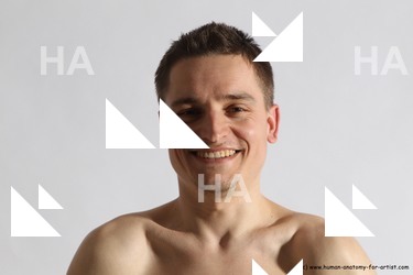 Nude Man White Detailed photos Slim Short Brown Dynamic poses Realistic