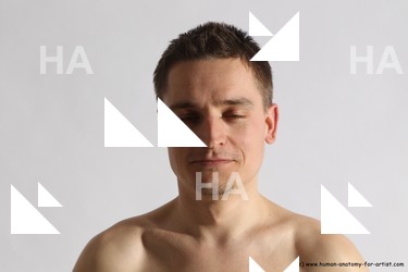 Nude Man White Detailed photos Slim Short Brown Dynamic poses Realistic