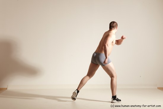 Underwear Martial art Man White Standing poses - ALL Athletic Short Brown Standing poses - simple Dynamic poses Academic