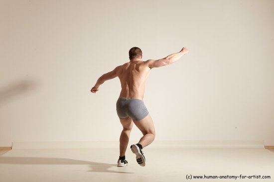 Underwear Martial art Man White Standing poses - ALL Athletic Short Brown Standing poses - simple Dynamic poses Academic