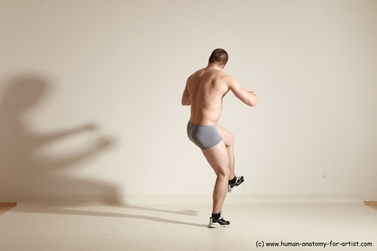 Underwear Martial art Man White Standing poses - ALL Athletic Short Brown Standing poses - simple Dynamic poses Academic