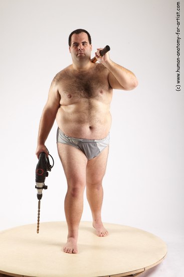 Underwear Daily activities Man White Standing poses - ALL Overweight Short Black Standing poses - simple Academic