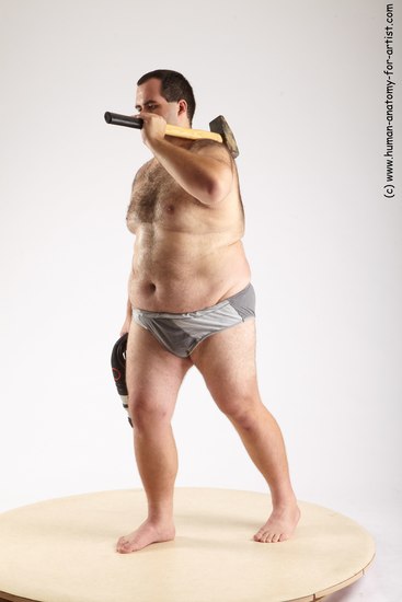 Underwear Daily activities Man White Standing poses - ALL Overweight Short Black Standing poses - simple Academic