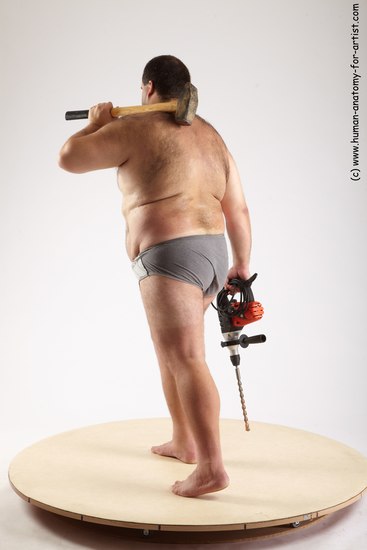 Underwear Daily activities Man White Standing poses - ALL Overweight Short Black Standing poses - simple Academic