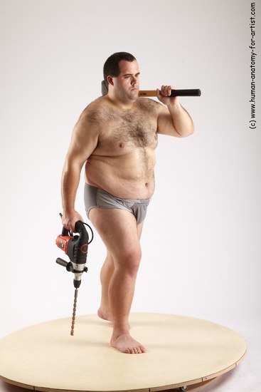 Underwear Daily activities Man White Standing poses - ALL Overweight Short Black Standing poses - simple Academic