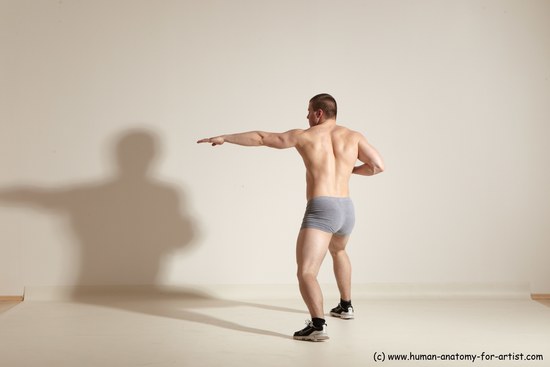 Underwear Martial art Man White Standing poses - ALL Athletic Short Brown Standing poses - simple Dynamic poses Academic