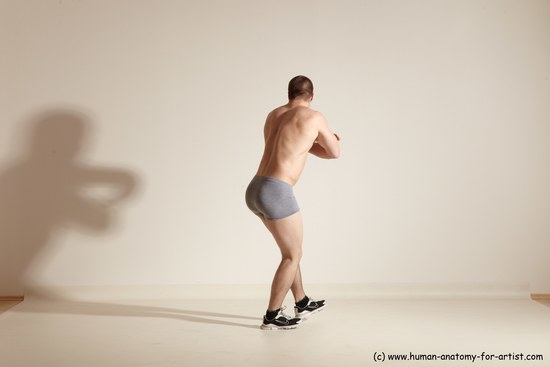 Underwear Martial art Man White Standing poses - ALL Athletic Short Brown Standing poses - simple Dynamic poses Academic