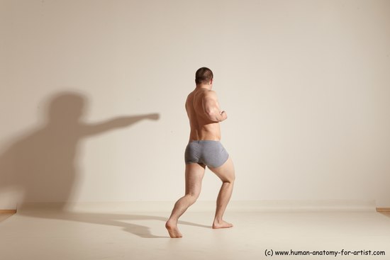 Underwear Martial art Man White Standing poses - ALL Athletic Short Brown Standing poses - simple Dynamic poses Academic