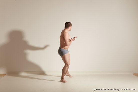 Underwear Martial art Man White Standing poses - ALL Athletic Short Brown Standing poses - simple Dynamic poses Academic