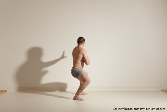 Underwear Martial art Man White Standing poses - ALL Athletic Short Brown Standing poses - simple Dynamic poses Academic