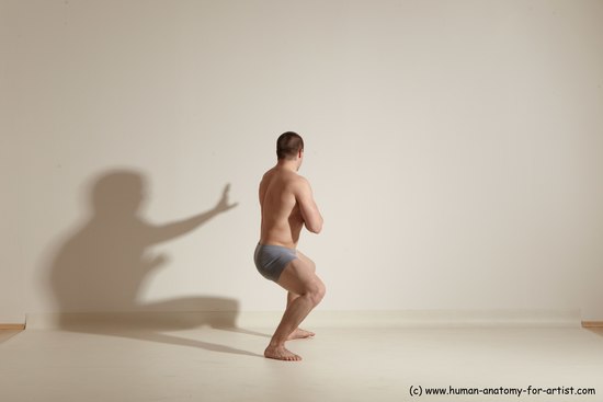 Underwear Martial art Man White Standing poses - ALL Athletic Short Brown Standing poses - simple Dynamic poses Academic