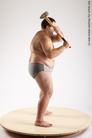 Underwear Man White Standing poses - ALL Overweight Short Black Standing poses - simple Academic