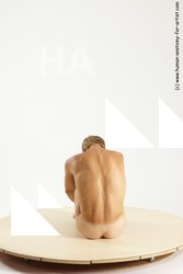 Nude Man White Sitting poses - simple Slim Short Brown Sitting poses - ALL Multi angles poses Realistic