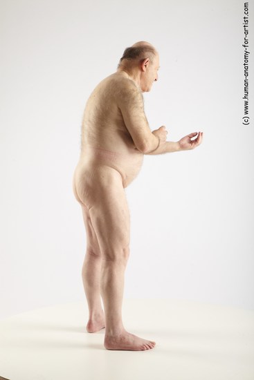 and more Nude Man White Standing poses - ALL Chubby Bald Grey Standing poses - simple Realistic