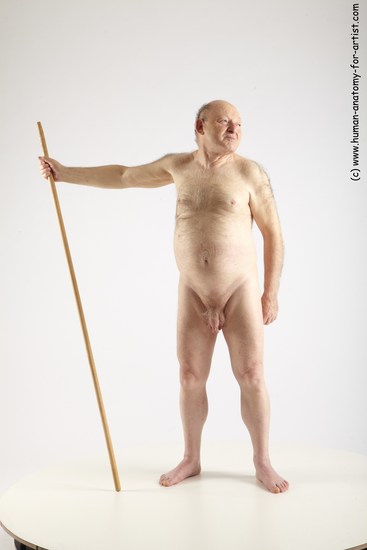 and more Nude Man White Standing poses - ALL Chubby Bald Grey Standing poses - simple Realistic