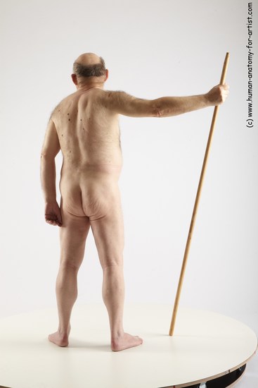 and more Nude Man White Standing poses - ALL Chubby Bald Grey Standing poses - simple Realistic