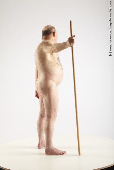 and more Nude Man White Standing poses - ALL Chubby Bald Grey Standing poses - simple Realistic