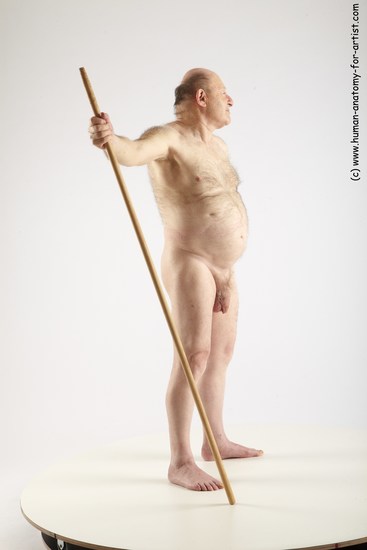 and more Nude Man White Standing poses - ALL Chubby Bald Grey Standing poses - simple Realistic