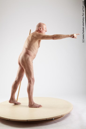 and more Nude Man White Standing poses - ALL Slim Bald Grey Standing poses - simple Realistic