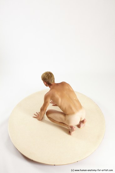 Nude Man White Standing poses - ALL Athletic Short Brown Standing poses - knee-bend Multi angles poses Realistic