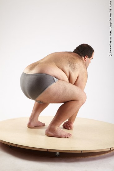 Underwear Man White Standing poses - ALL Overweight Short Standing poses - bend over Black Academic