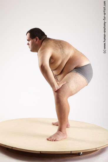 Underwear Man White Standing poses - ALL Overweight Short Standing poses - bend over Black Academic