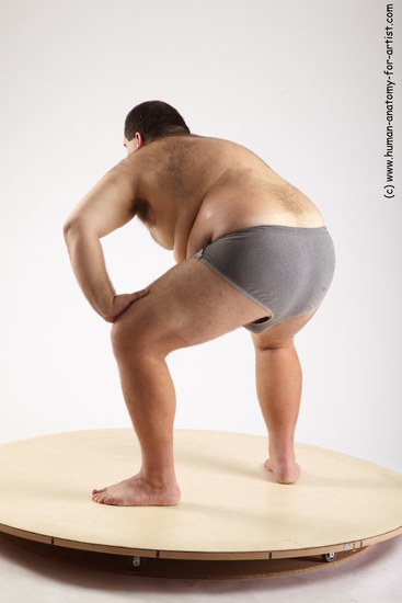 Underwear Man White Standing poses - ALL Overweight Short Standing poses - bend over Black Academic