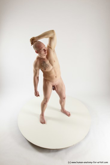 Man White Standing poses - ALL Slim Bald Standing poses - simple Multi angles poses Academic