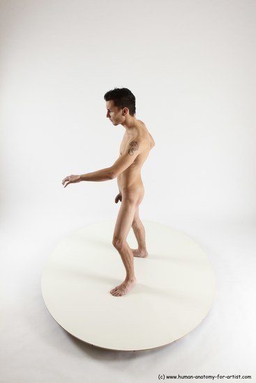 Nude Man White Standing poses - ALL Athletic Short Brown Standing poses - simple Multi angles poses Realistic