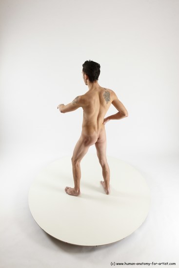 Nude Man White Standing poses - ALL Athletic Short Brown Standing poses - simple Multi angles poses Realistic