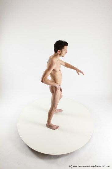 Nude Man White Standing poses - ALL Athletic Short Brown Standing poses - simple Multi angles poses Realistic