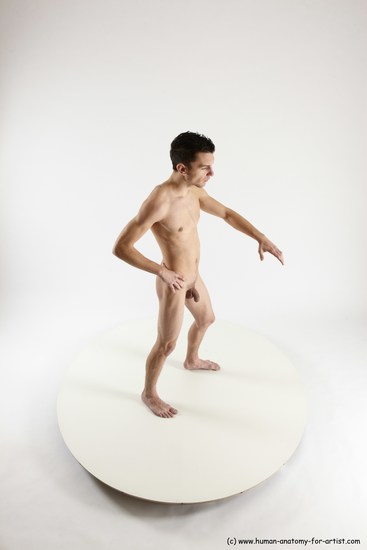 Nude Man White Standing poses - ALL Athletic Short Brown Standing poses - simple Multi angles poses Realistic