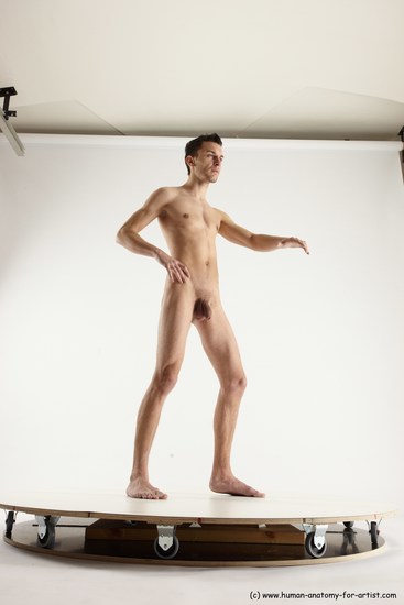 Nude Man White Standing poses - ALL Athletic Short Brown Standing poses - simple Multi angles poses Realistic