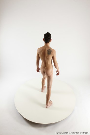 Nude Man White Standing poses - ALL Athletic Short Brown Standing poses - simple Multi angles poses Realistic