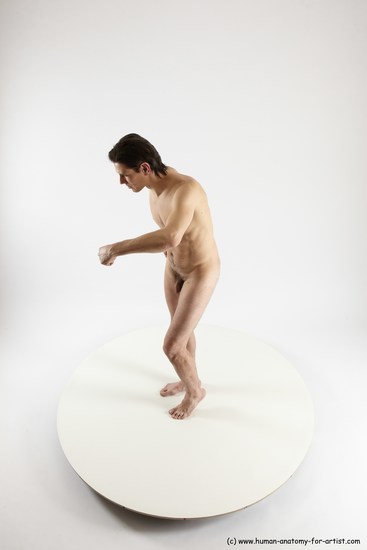 Nude Man White Standing poses - ALL Slim Short Brown Standing poses - simple Multi angles poses Realistic