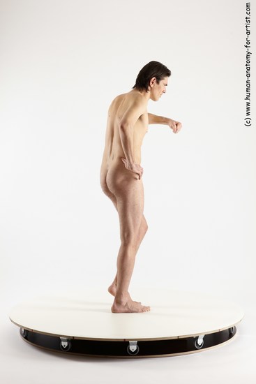 Nude Man White Standing poses - ALL Slim Short Brown Standing poses - simple Multi angles poses Realistic