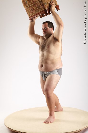 Underwear Man White Standing poses - ALL Overweight Short Black Standing poses - simple Academic