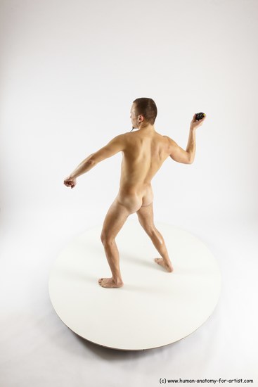 Nude Fighting Man White Standing poses - ALL Slim Short Brown Standing poses - simple Multi angles poses Realistic