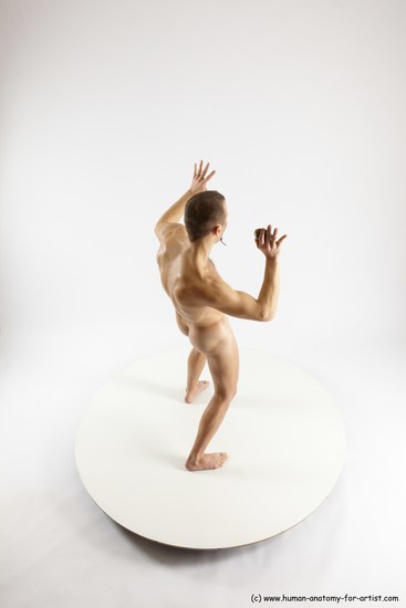 Nude Fighting Man White Standing poses - ALL Slim Short Brown Standing poses - simple Multi angles poses Realistic