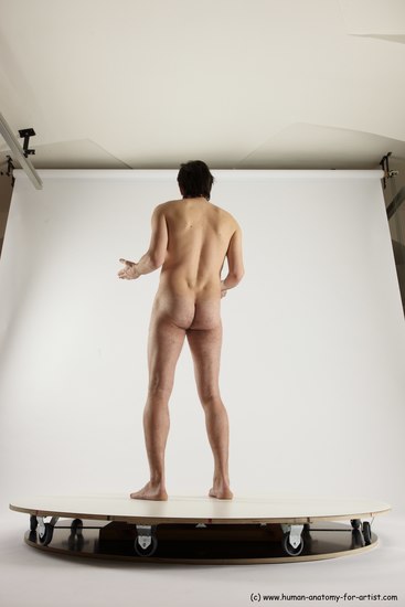 Nude Man White Standing poses - ALL Slim Short Brown Standing poses - simple Multi angles poses Realistic