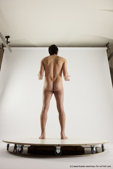 Nude Man White Standing poses - ALL Slim Short Brown Standing poses - simple Multi angles poses Realistic