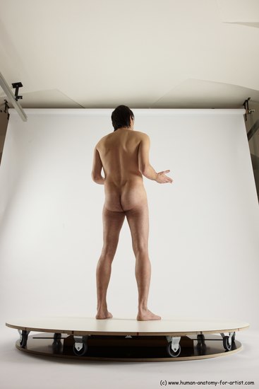 Nude Man White Standing poses - ALL Slim Short Brown Standing poses - simple Multi angles poses Realistic