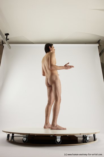 Nude Man White Standing poses - ALL Slim Short Brown Standing poses - simple Multi angles poses Realistic