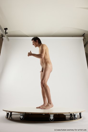 Nude Man White Standing poses - ALL Slim Short Brown Standing poses - simple Multi angles poses Realistic