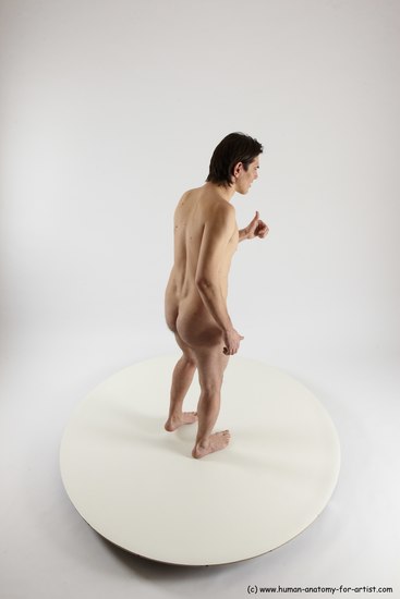 Nude Man White Standing poses - ALL Slim Short Brown Standing poses - simple Multi angles poses Realistic