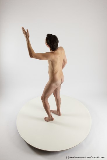 Nude Man White Standing poses - ALL Slim Short Brown Standing poses - simple Multi angles poses Realistic