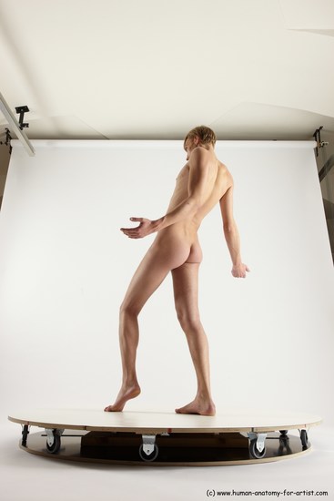 Nude Man White Standing poses - ALL Underweight Medium Brown Standing poses - simple Multi angles poses Realistic