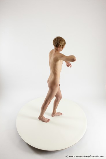 Nude Man White Standing poses - ALL Underweight Medium Brown Standing poses - simple Multi angles poses Realistic