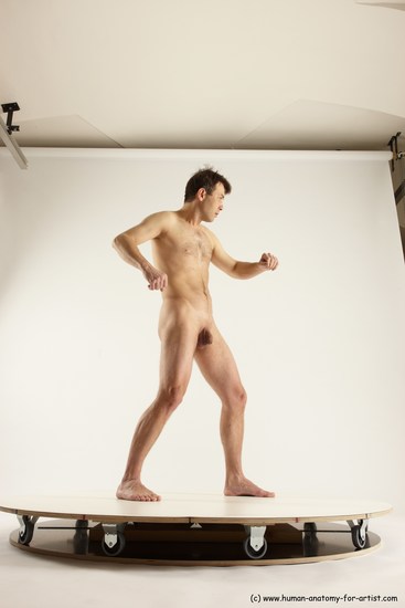 Nude Man White Standing poses - ALL Slim Short Brown Standing poses - simple Multi angles poses Realistic